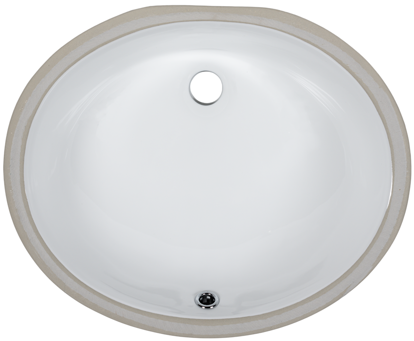 Porcelain Steel Undermount Sinks - 1601 White