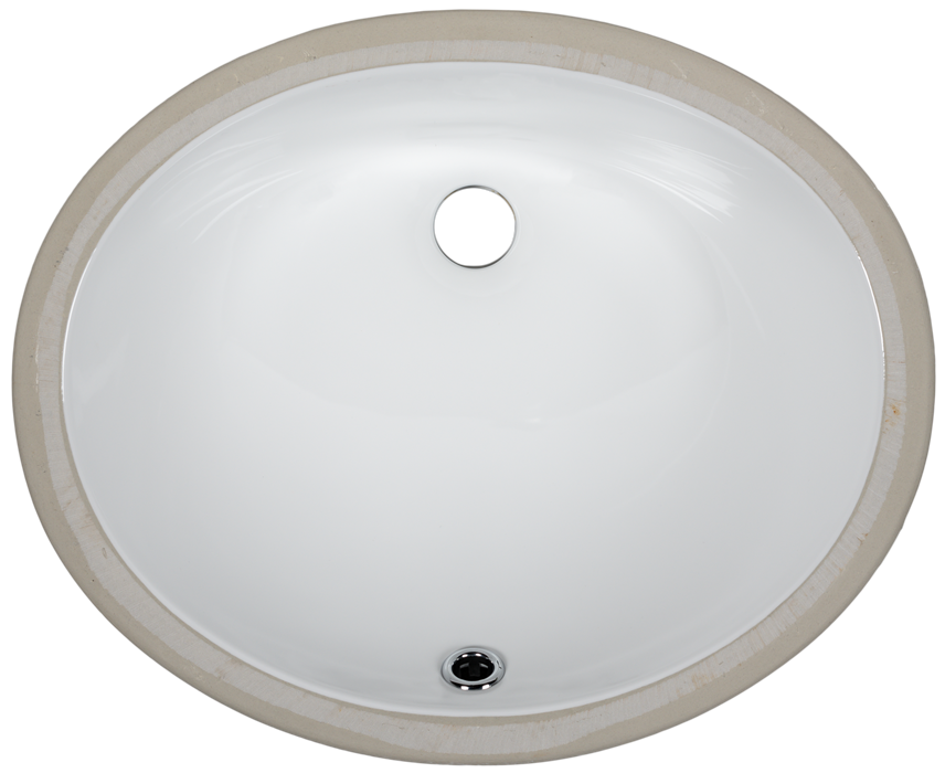 Porcelain Steel Undermount Sinks - 1626 White