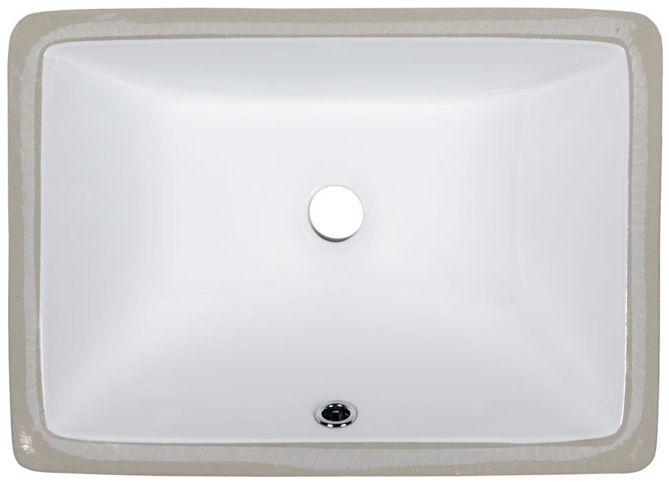 Porcelain Steel Undermount Sinks - 1628 White
