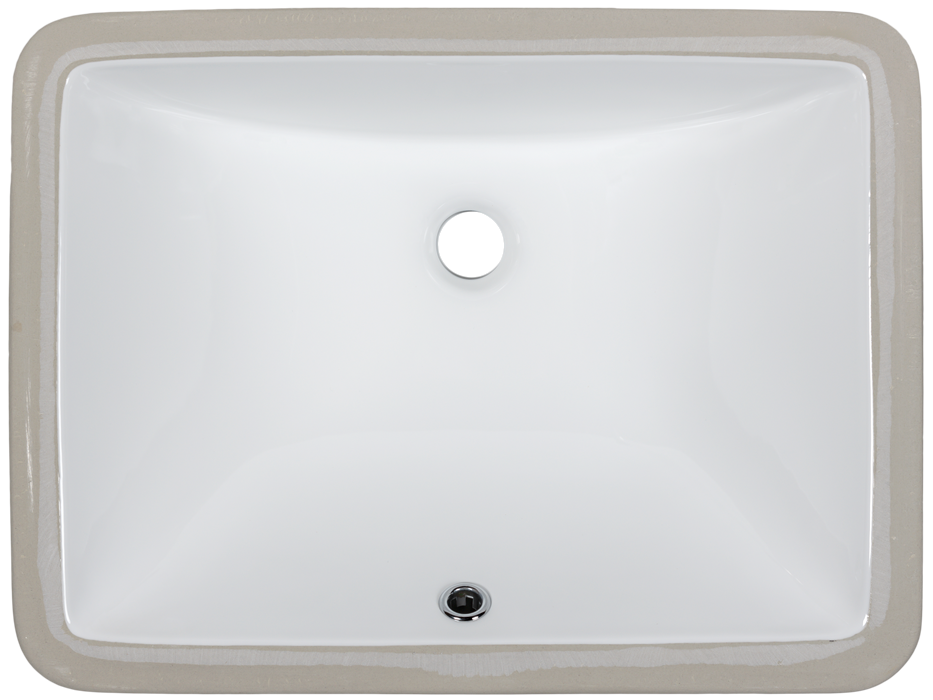 Porcelain Steel Undermount Sinks - 1633 White
