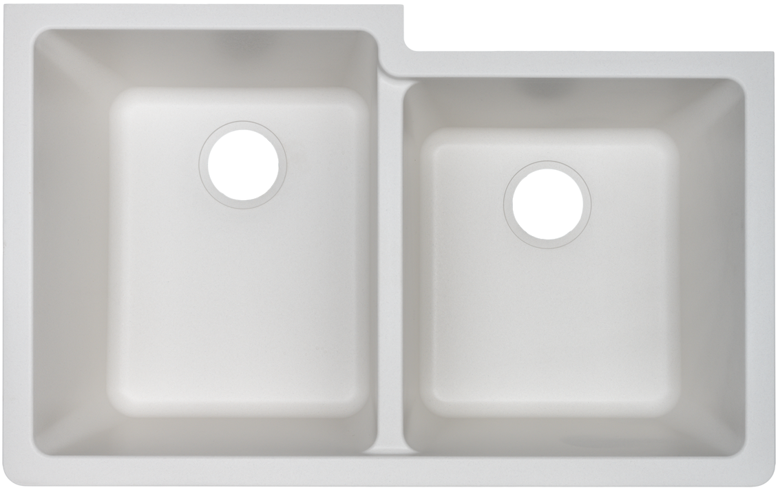 Granítis Undermount Granite Composite Sink - Madison N-175 White