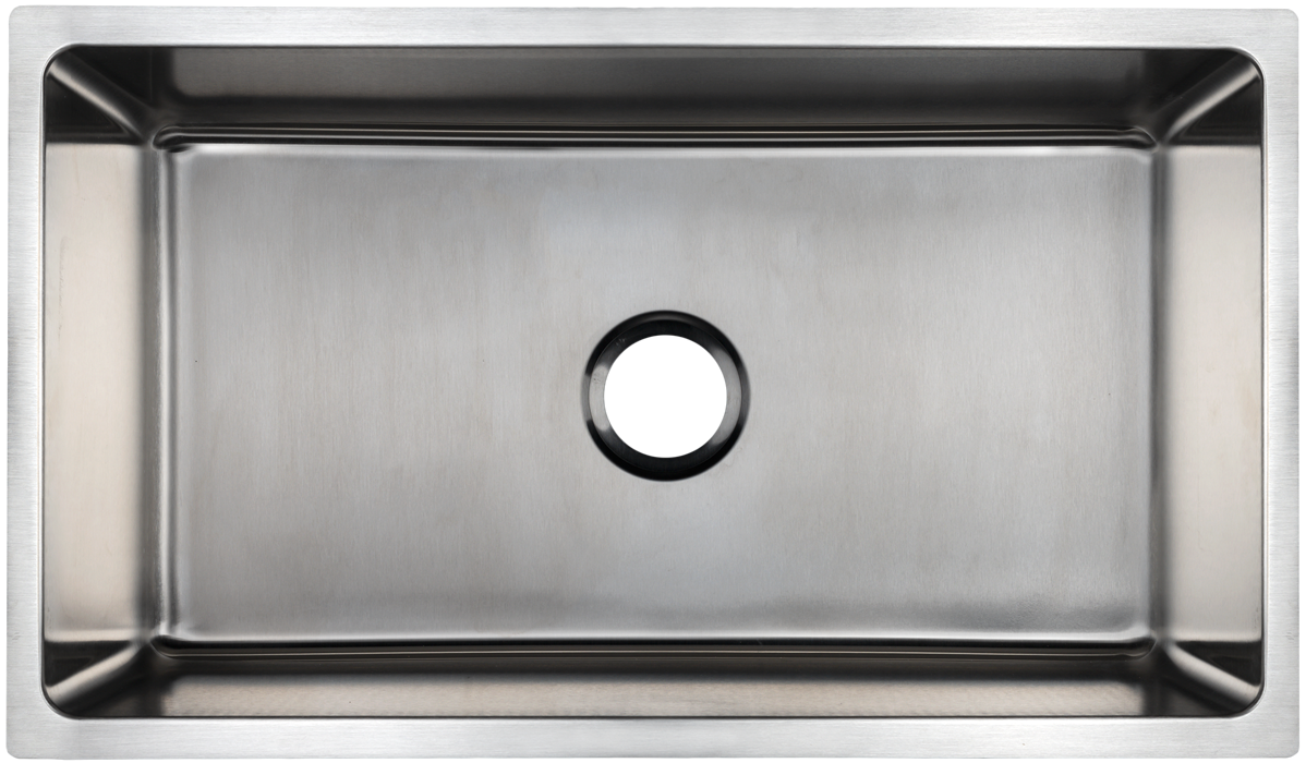 30 inch zero radius stainless steel double kitchen sink