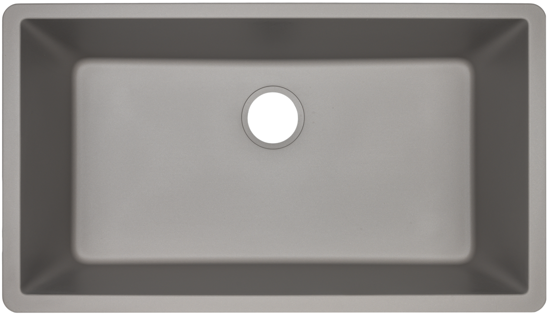 Granítis Undermount Granite Composite Sink - Virtus N-100 Concrete