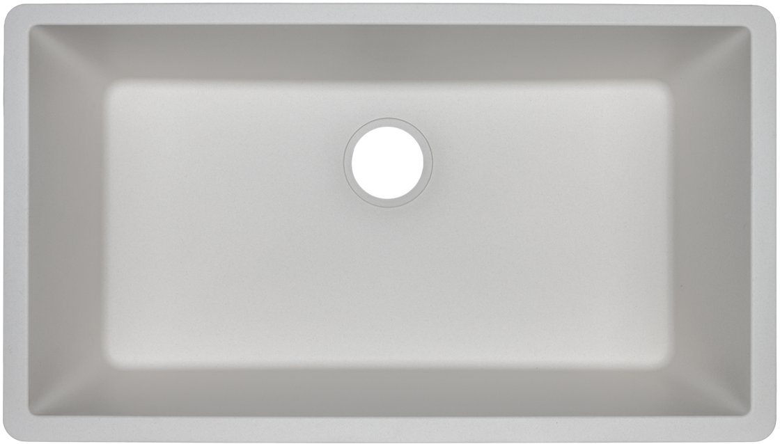 Granítis Undermount Granite Composite Sink - Virtus N-100 White